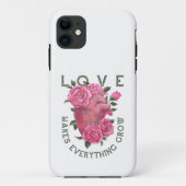 Liefde laat alles groeien – Romantische Bloemenkun Case-Mate iPhone Case (Achterkant)