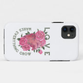 Liefde laat alles groeien – Romantische Bloemenkun Case-Mate iPhone Case (Achterkant (horizontaal))
