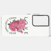 Liefde laat alles groeien – Romantische Bloemenkun Samsung Galaxy Hoesje (Linkerkant)