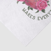 Liefde laat alles groeien – Romantische Bloemenkun Tissuepapier (Detail)