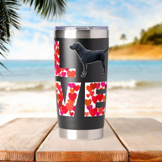 Liefde labrador Hond Labrador Retriever Hond Liefh Geïsoleerde Drinkbeker