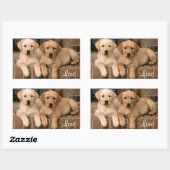 Liefde Labrador Retriever Puppies Sticker (Vel)