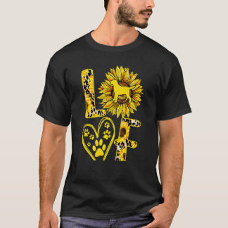Liefde Labrador Retriever Zonnebloem Labrador Hond T-shirt