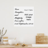 Liefde Lach & Gelukkig Voor Altijd Poster (Keuken)
