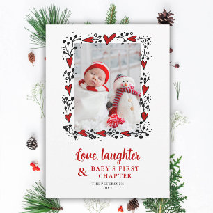 Liefde Lach Hart Vakanties Baby Aankondiging