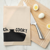 "Liefde, lach, kook!" Keuken theedoek (Quarter Fold)