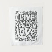 Liefde Lach Live Wandkleed (Voorkant)