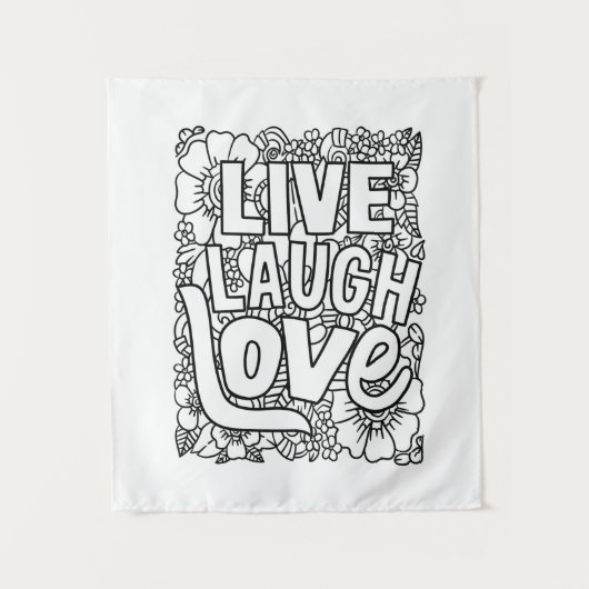 Liefde Lach Live Wandkleed (Voorkant)