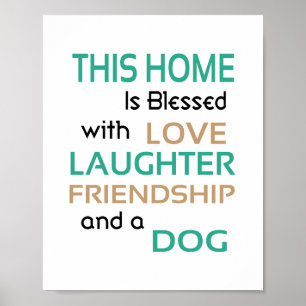Liefde Lach (standaard fotolijst formaat) Poster
