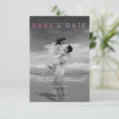 Liefde, Lach & Voor Altijd Save The Date Kaart (Staand voorkant)