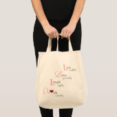 Liefde Lachen en Drinken Tote Bag (Voorkant (product))