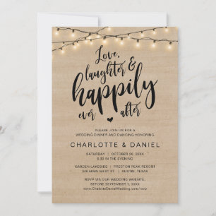 Liefde, Lachen en Gelukkig Ever Na, Bruiloft Kaart