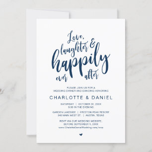 Liefde, Lachen en Gelukkig Ever Na, Bruiloft Kaart