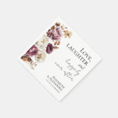 Liefde, lachen, en gelukkig ooit na bruiloft servet (Hoek)