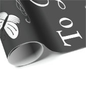 'Liefde, lachen en gelukkig ook na' bruiloft Cadeaupapier (Rol Hoek)