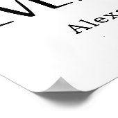 Liefde, Lachen en Gelukkig Voor Altijd Poster (Hoek)