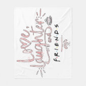 Liefde, Lachen en VRIENDEN™ Fleece Deken (Voorkant)
