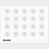 Liefde, Lachen en VRIENDEN™ Ronde Sticker (Vel)