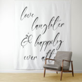 Liefde, Lachen & Gelukkig Altijd Wandkleed (In situ)