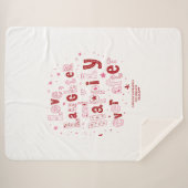 Liefde Lachen Gelukkig Ooit Gepersonaliseerde Brui Sherpa Deken (Voorkant (horizontaal))