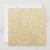 Liefde & Lachen Gouden Glitter Trouwdouche Uitnodi Kaart (Achterkant)