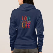 Liefde, Lachen, Leven Hoodie (Achterkant)