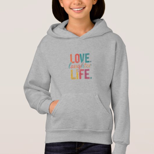 Liefde, Lachen, Leven T-shirt (Voorkant)