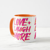 Liefde + Lachen Meer Mok (Voorkant links)