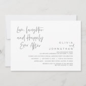 Liefde, lacht en gelukkig ooit daarna, Elopement I Kaart (Voorkant)