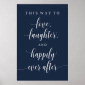 Liefde, lacht en gelukkig ooit na het huwelijk poster (Voorkant)