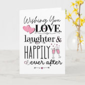 Liefde lacht en heerlijk na kaart (Gele Bloem)