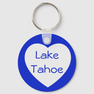 Liefde Lake Tahoe Californië / Nevada Hart Sleutel Sleutelhanger