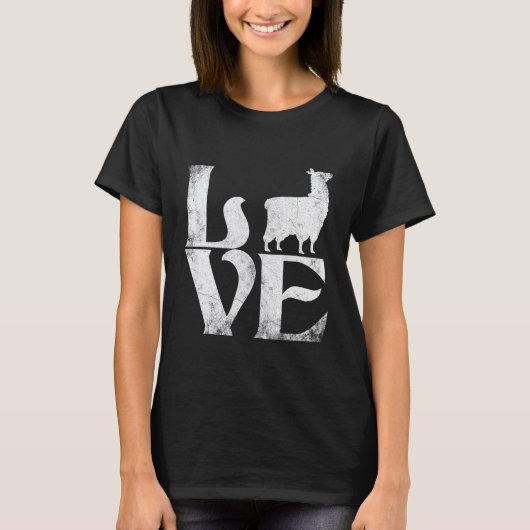 Liefde Lama T-shirt (Voorkant)
