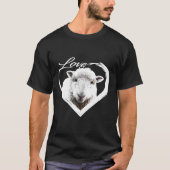 Liefde Lamb Schaap Liefhebber van Animal Sheep Lov T-shirt (Voorkant)