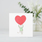 liefde, l'amour, amore  kaart (Staand voorkant)