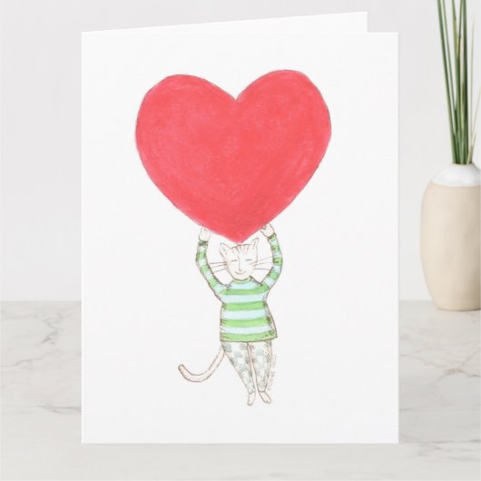 liefde, l'amour, amore kaart (Voorkant)