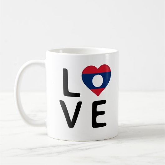 Liefde - Laos Flag Koffiemok (Links)