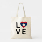 Liefde - Laos Flag Tote Bag (Achterkant)