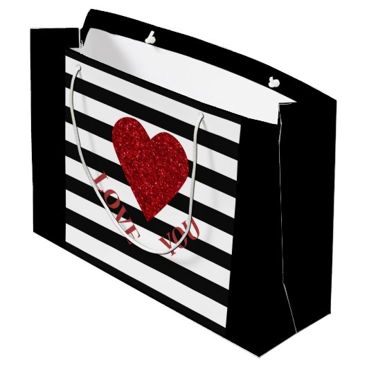 Liefde Large Cadeautasje (Achterkant Gekanteld)