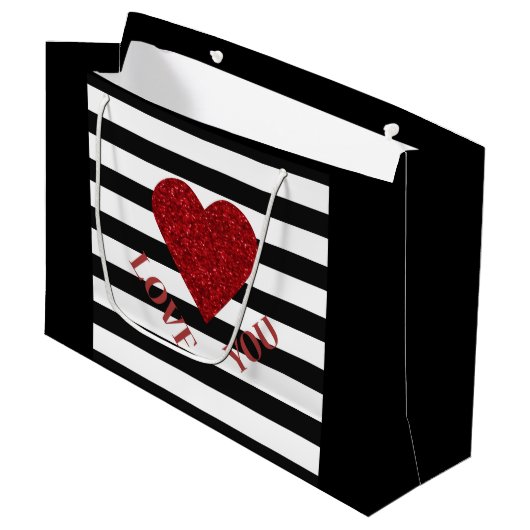 Liefde Large Cadeautasje (Voorkant Gekanteld)