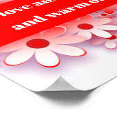 Liefde & lasterlaarzen Harten behoeve van de thuis Poster (Hoek)