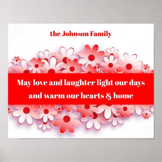 Liefde & lasterlaarzen Harten behoeve van de thuis Poster (Voorkant)