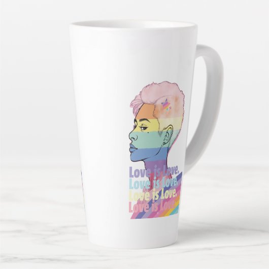 Liefde Latte Mok (Rechterhoek)