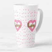 liefde latte mok (Rechterhoek)