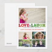 Liefde & Laugh x5 Feestdagenkaart (Voorkant / Achterkant)