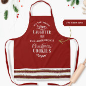 Liefde, Lauters en kerstkoekjes en stripes Schort