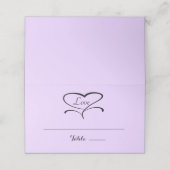 Liefde Lavendar gevouwen Plaatskaarten Plaatskaartje (Buitenkant ongevouwen)