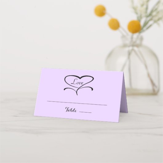 Liefde Lavendar gevouwen Plaatskaarten Plaatskaartje (Voorkant)