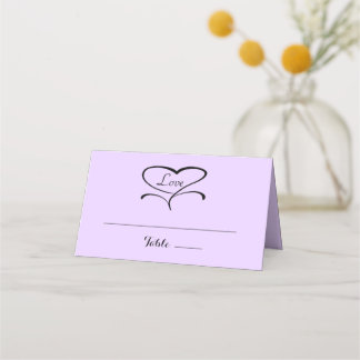 Liefde Lavendar gevouwen Plaatskaarten Plaatskaartje