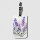 Liefde Lavendel bloemen Bagagelabel (Voorkant (verticaal))